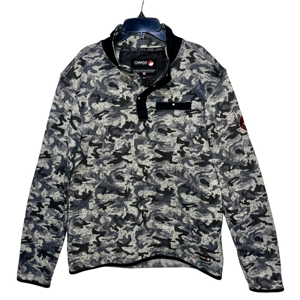 Canada Weather Gear Sweater Pullover Quarter Snap